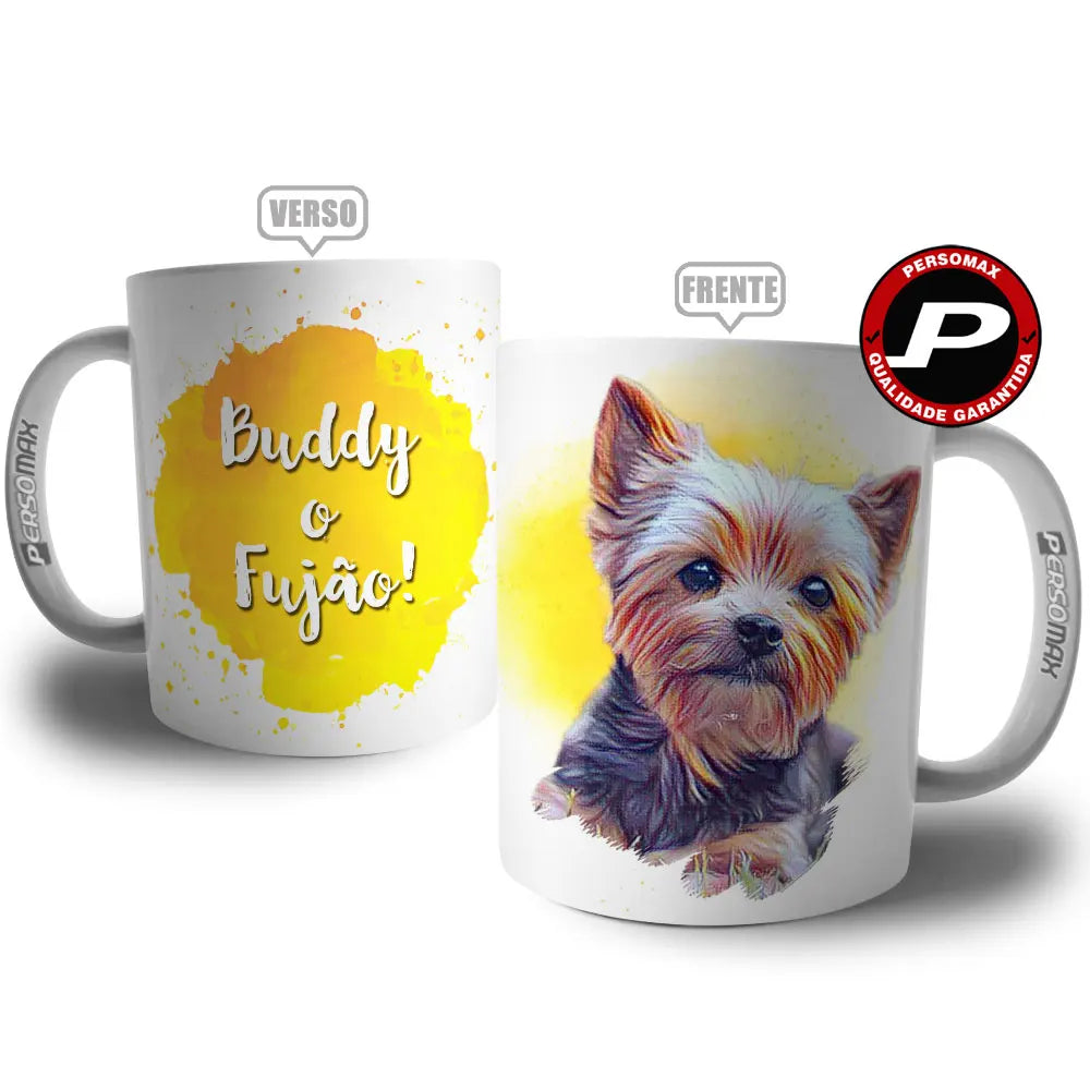 Caneca Personalizada com Caricatura Digital, Foto e Nome – Presente Ideal para Pai, Mãe, Irmão, Irmã, Casal, Amigos, Tia, Avó e Avô