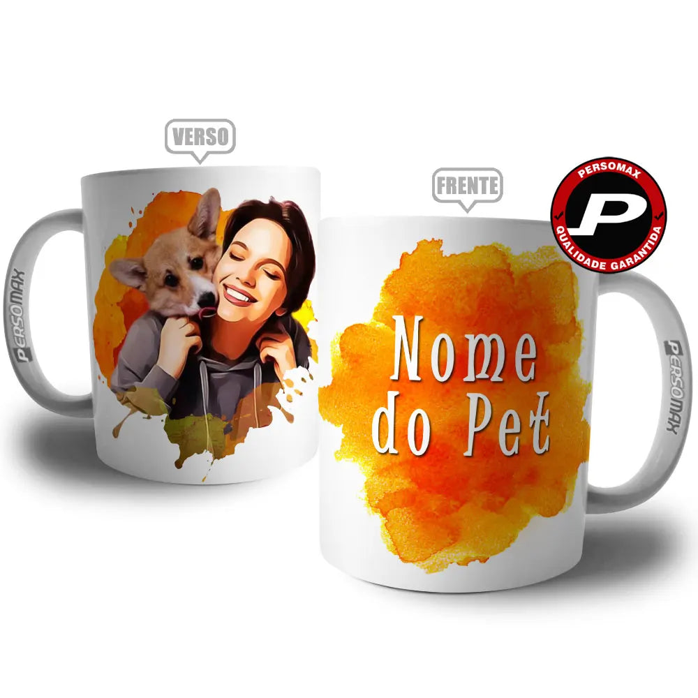 Caneca Personalizada com Caricatura Digital, Foto e Nome – Presente Ideal para Pai, Mãe, Irmão, Irmã, Casal, Amigos, Tia, Avó e Avô