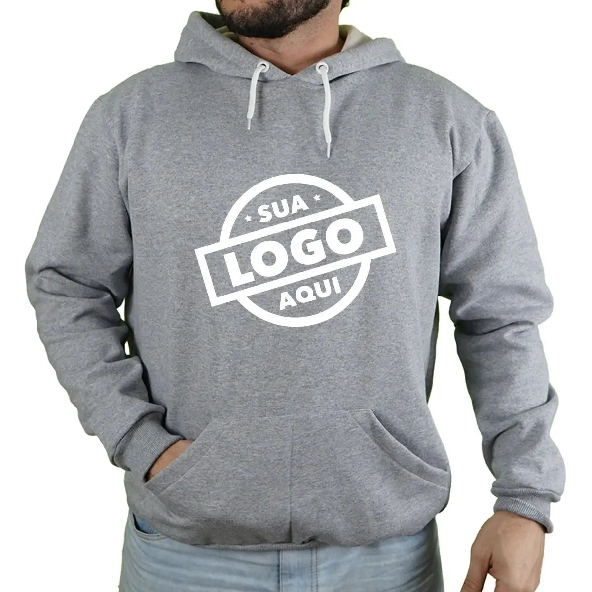 Moletom Masculino com Capuz Personalizável - Estampa Exclusiva