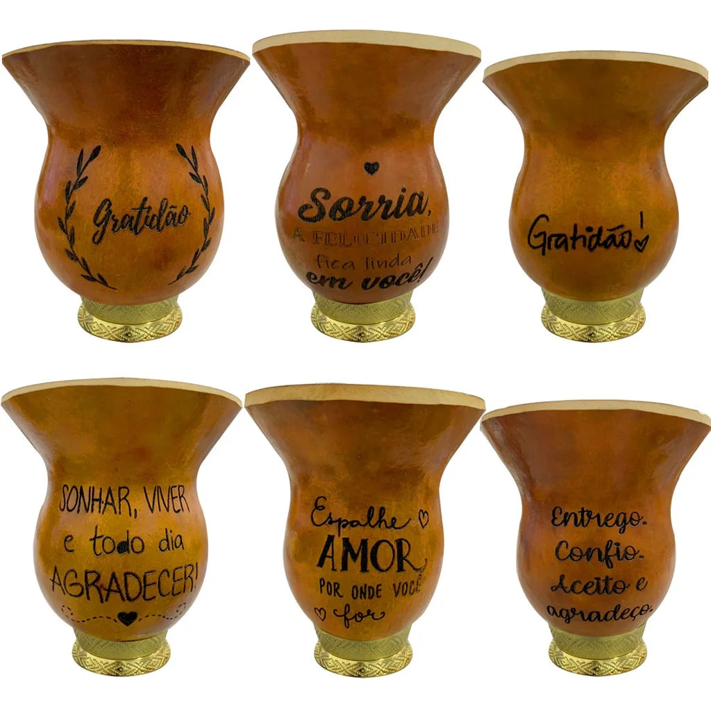 Cuia Personalizada para Chimarrão - Porongo com Gravação