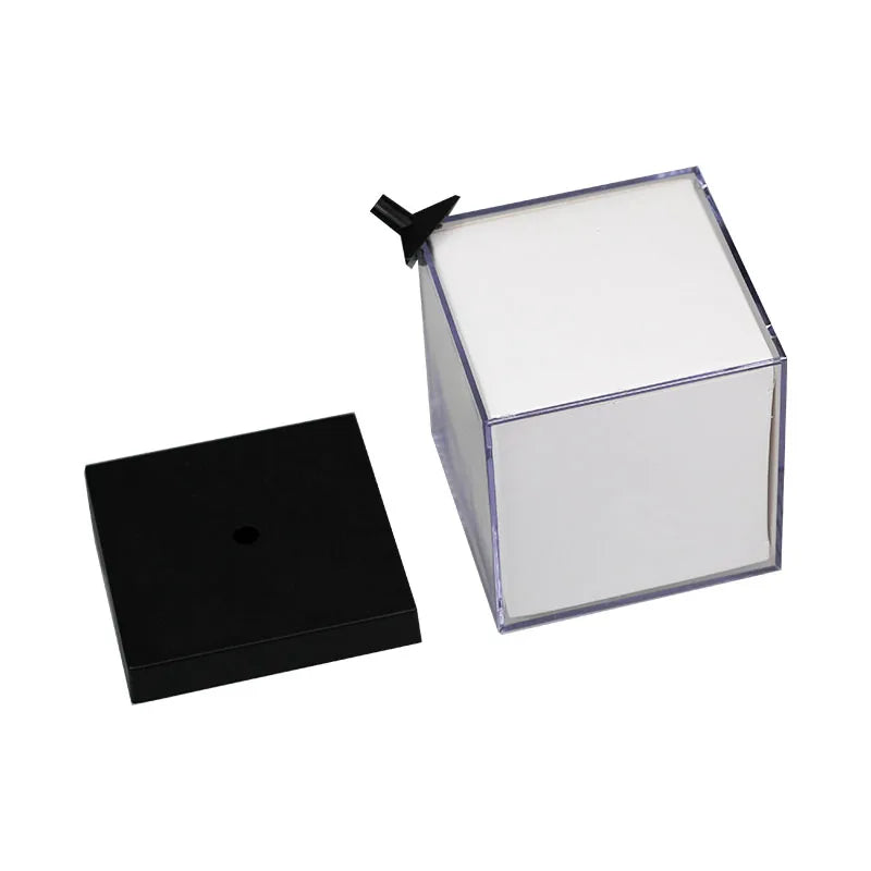 Cubo de Acrílico Giratório para Fotos - Grande Moldura Personalizável com Sua Própria Foto, Cubo de Cristal