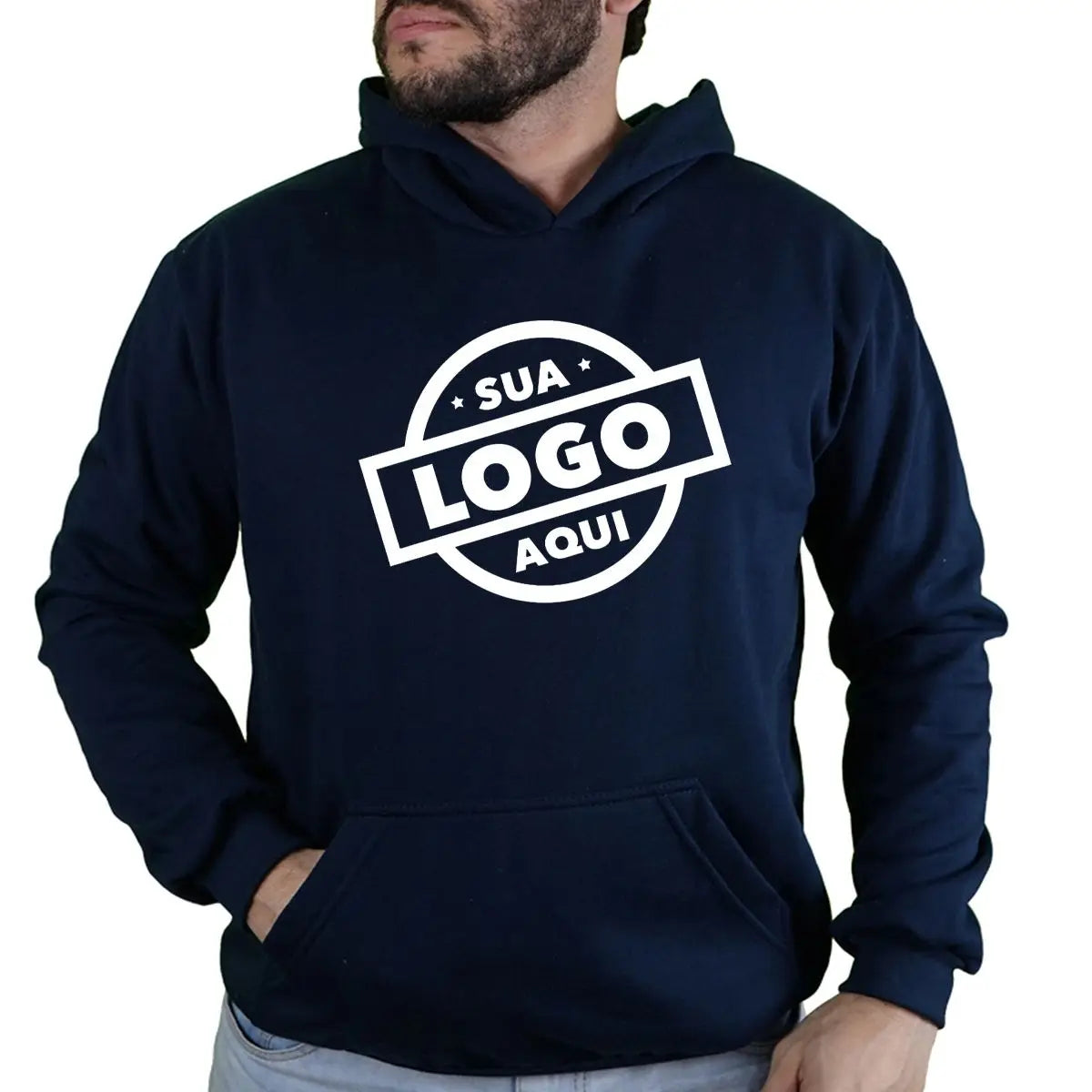 Moletom Masculino com Capuz Personalizável - Estampa Exclusiva