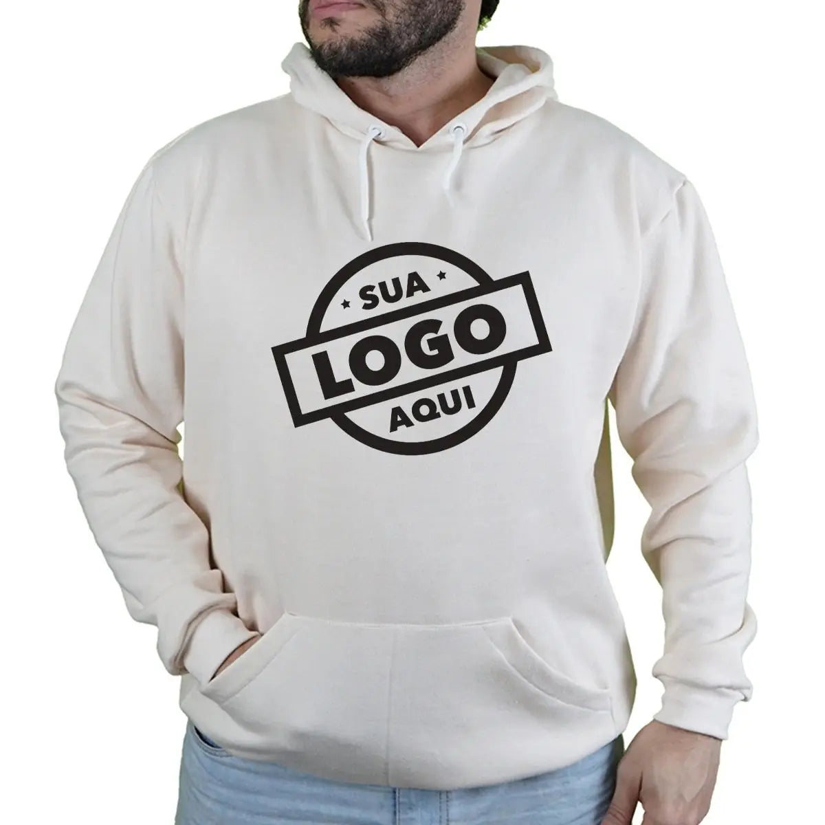 Moletom Masculino com Capuz Personalizável - Estampa Exclusiva
