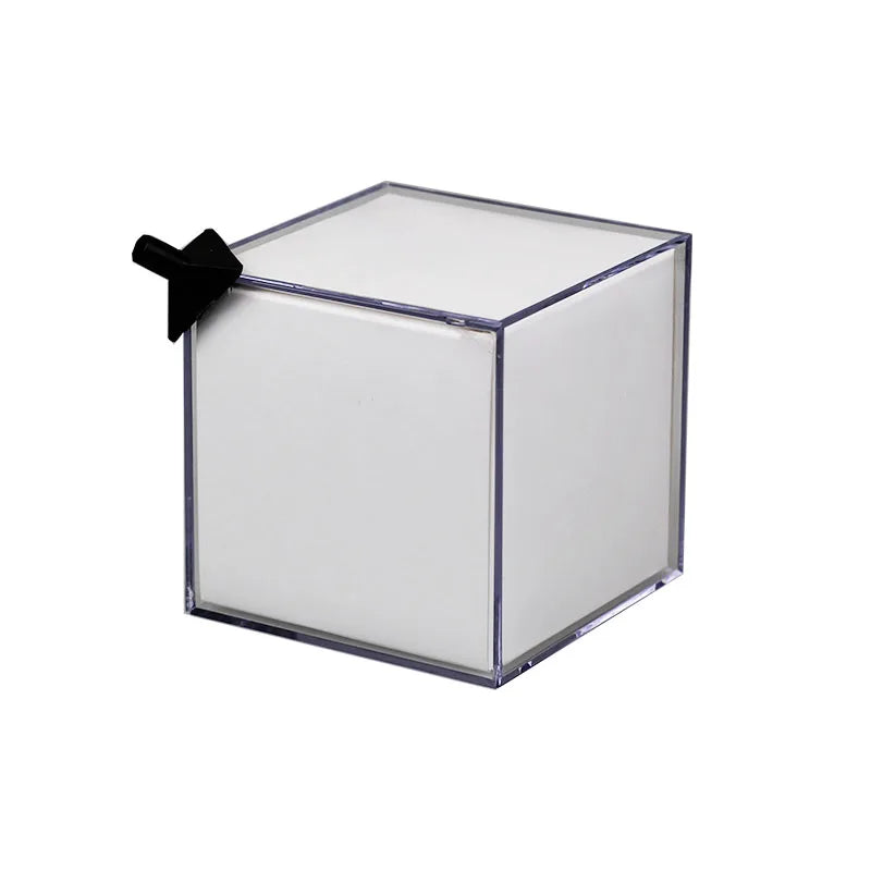 Cubo de Acrílico Giratório para Fotos - Grande Moldura Personalizável com Sua Própria Foto, Cubo de Cristal