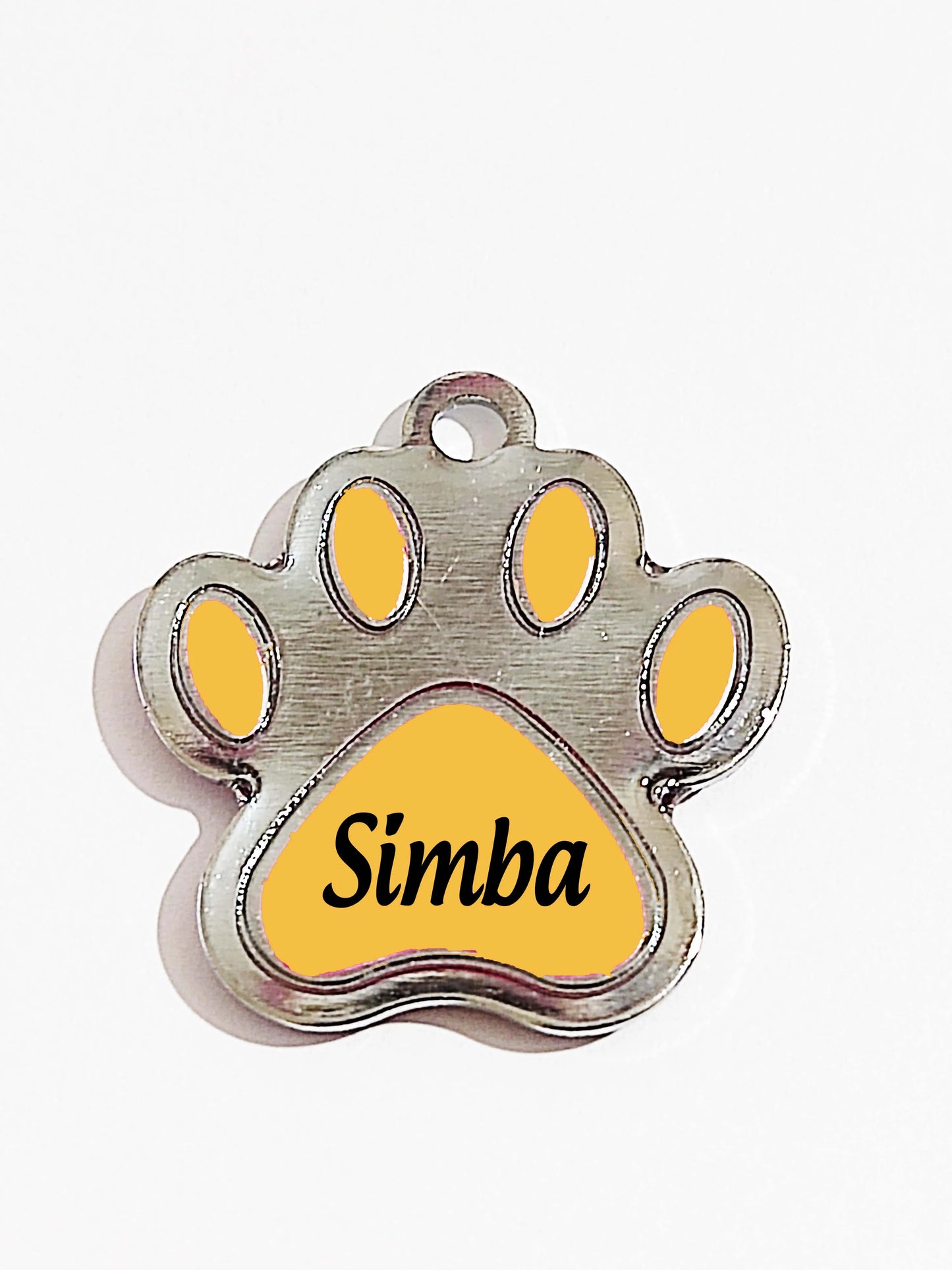 Placa de Identificação Personalizada com Nome do Pet e Telefone - Medalha para Coleira