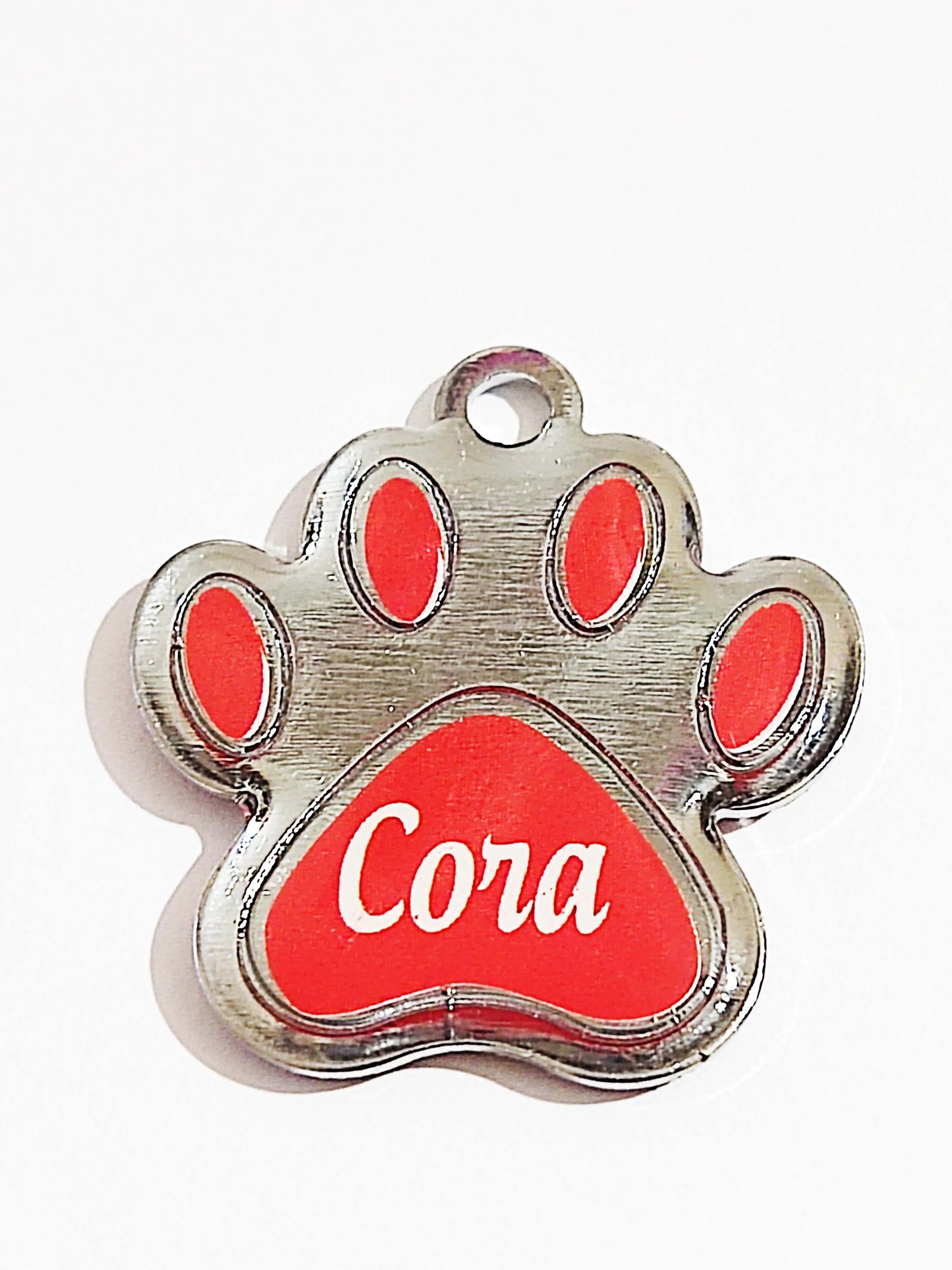 Placa de Identificação Personalizada com Nome do Pet e Telefone - Medalha para Coleira
