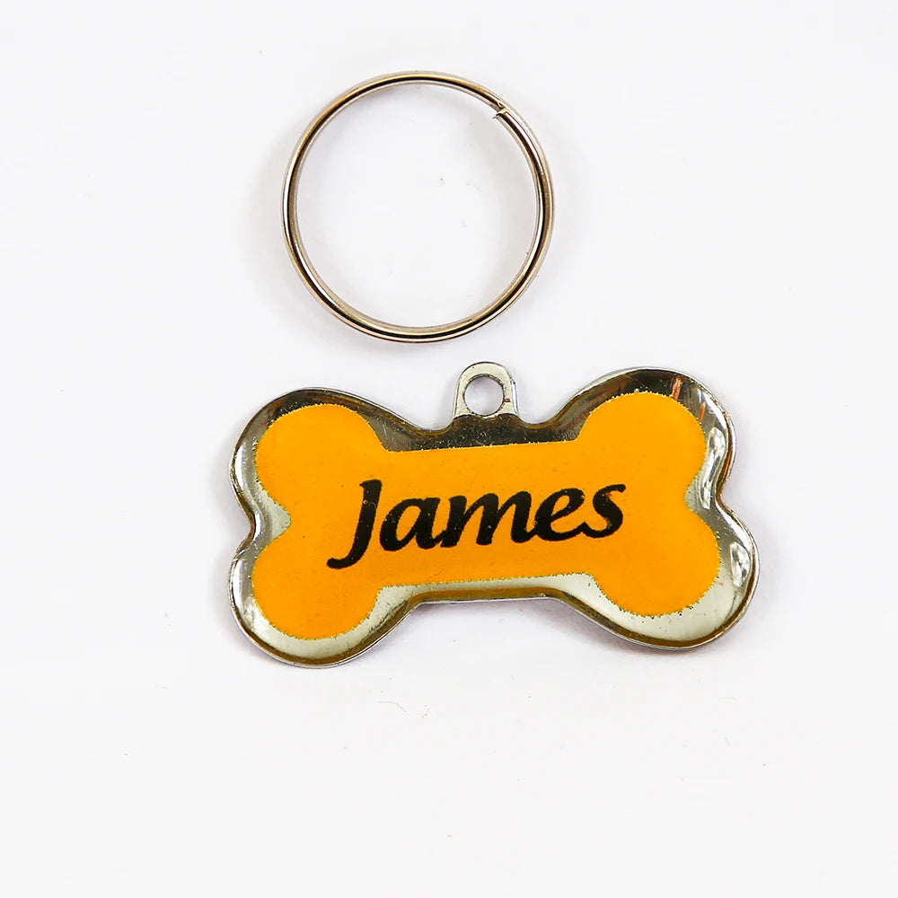 Placa de Identificação dog Personalizada with name and your phone into your dog be found