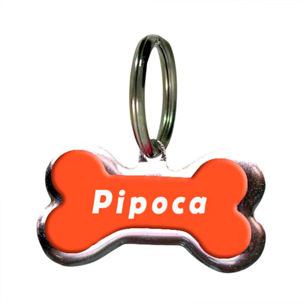 Placa de Identificação dog Personalizada with name and your phone into your dog be found