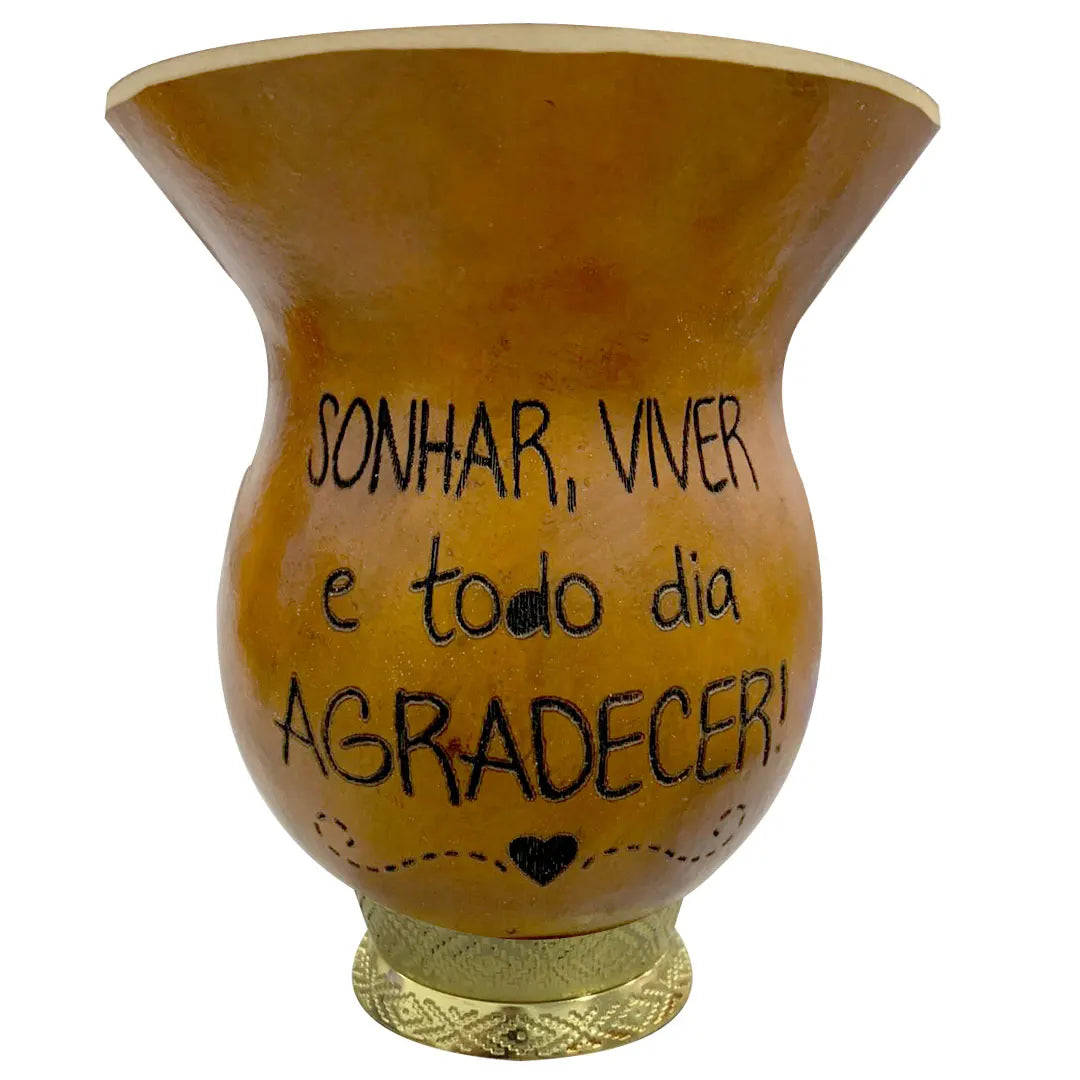 Cuia Personalizada para Chimarrão - Porongo com Gravação