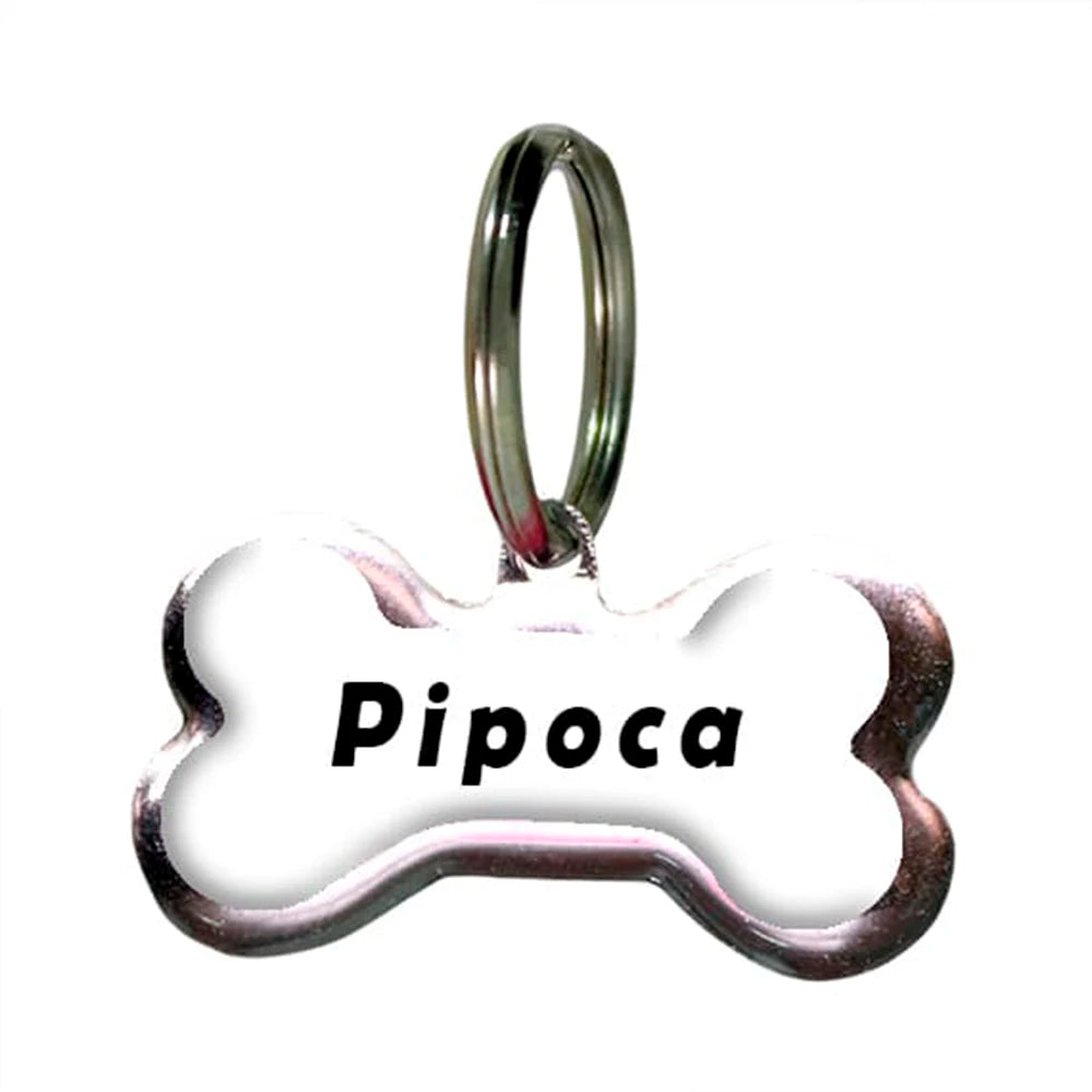 Placa de Identificação dog Personalizada with name and your phone into your dog be found