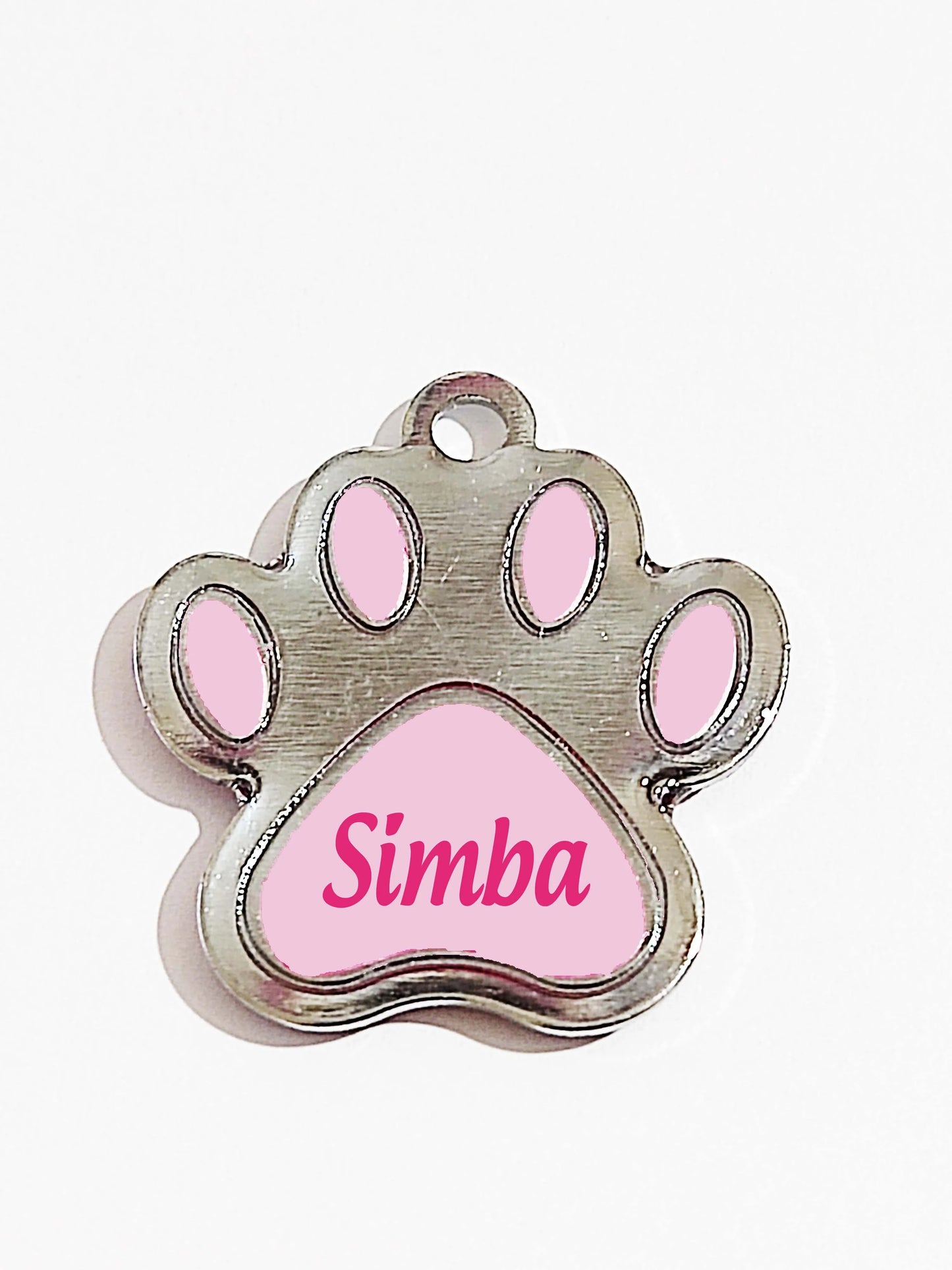Placa de Identificação Personalizada com Nome do Pet e Telefone - Medalha para Coleira