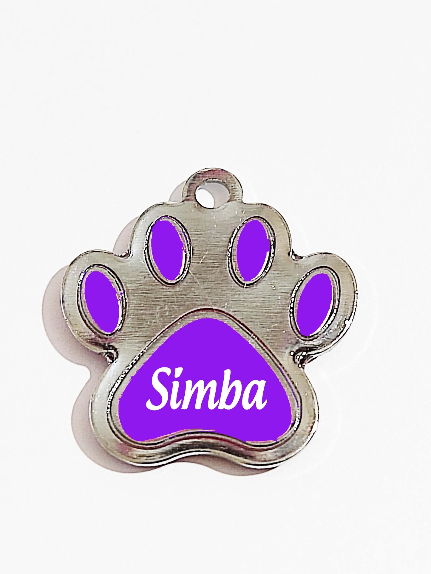 Placa de Identificação Personalizada com Nome do Pet e Telefone - Medalha para Coleira