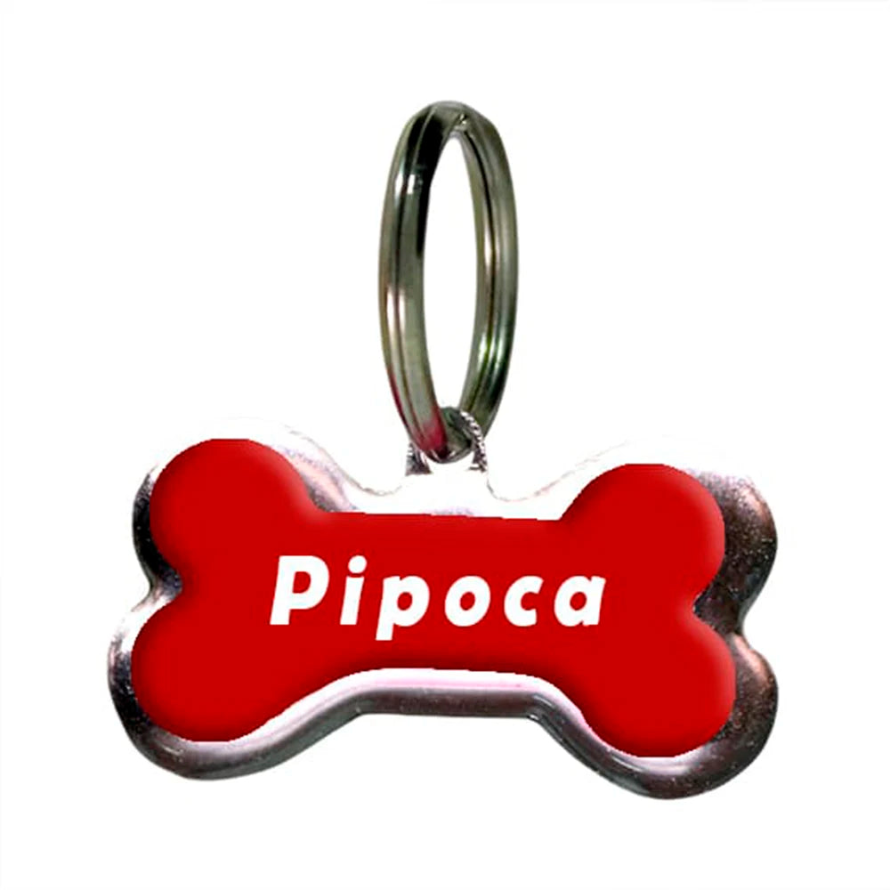 Placa de Identificação dog Personalizada with name and your phone into your dog be found
