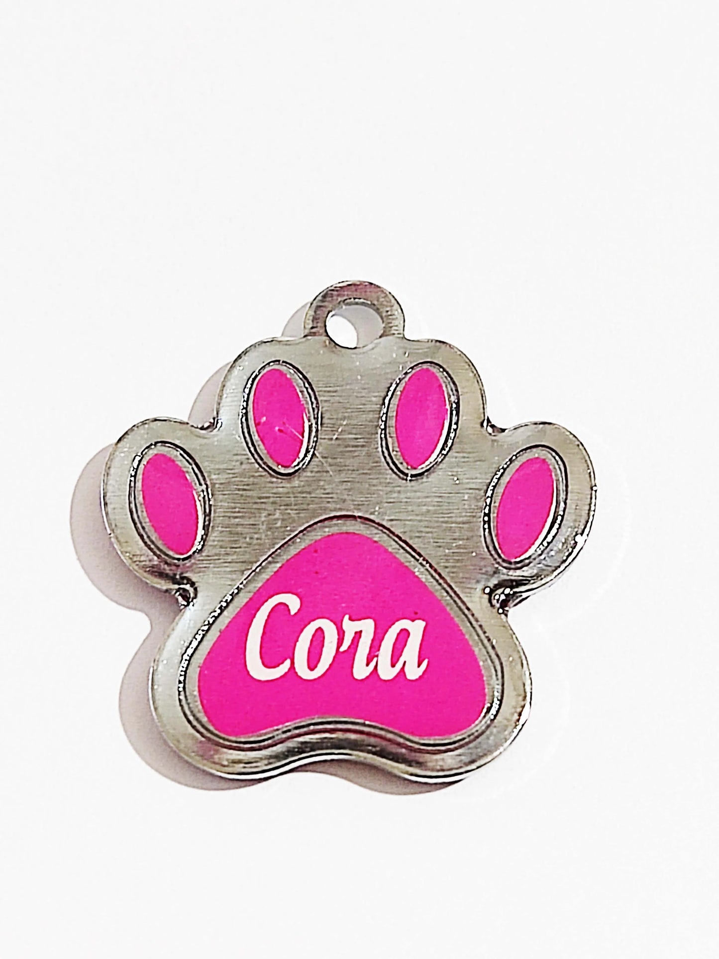 Placa de Identificação Personalizada com Nome do Pet e Telefone - Medalha para Coleira