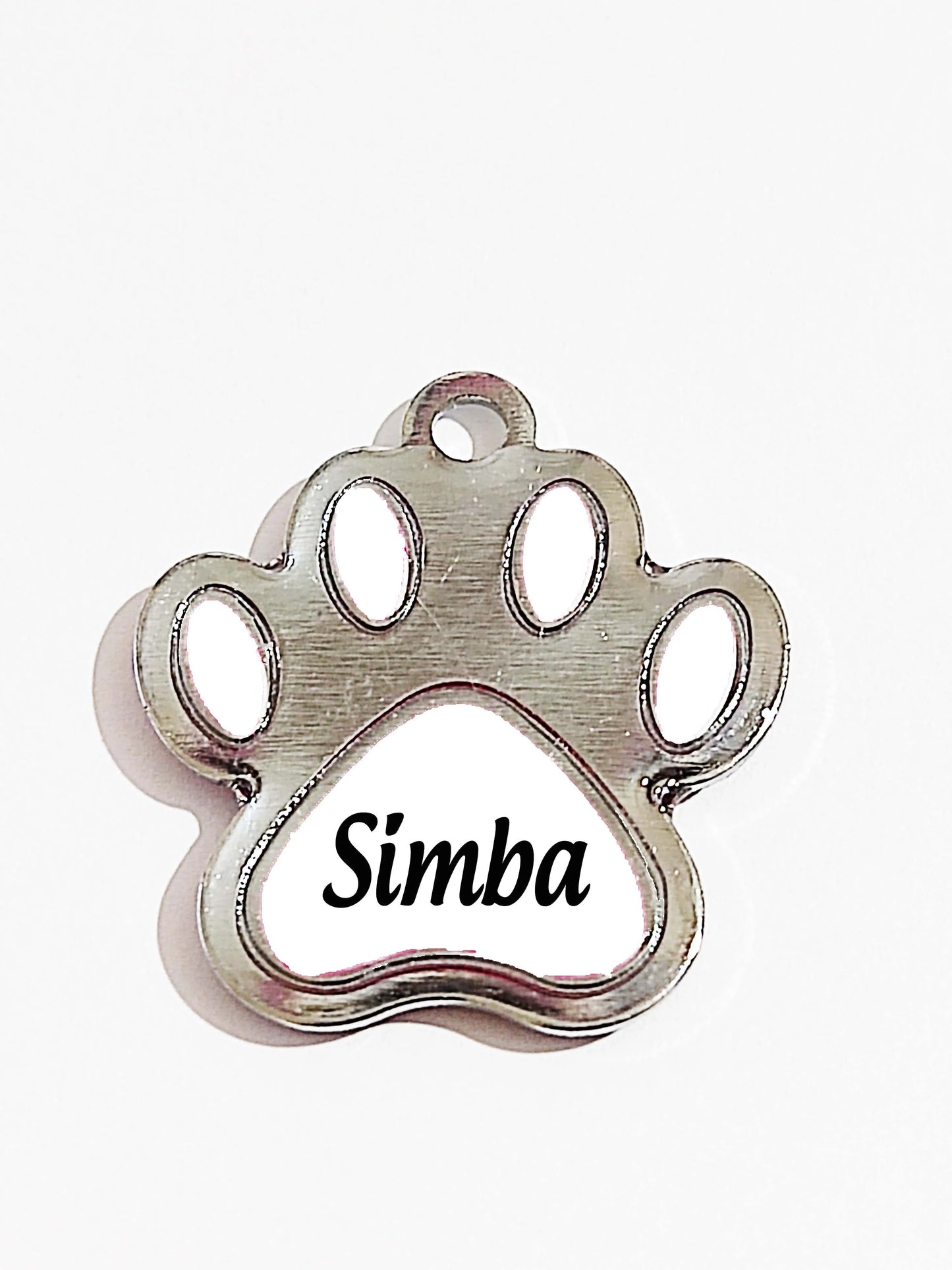 Placa de Identificação Personalizada com Nome do Pet e Telefone - Medalha para Coleira