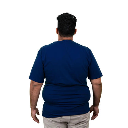 Camiseta Masculina Plus Size Personalizável - 100% Algodão Premium