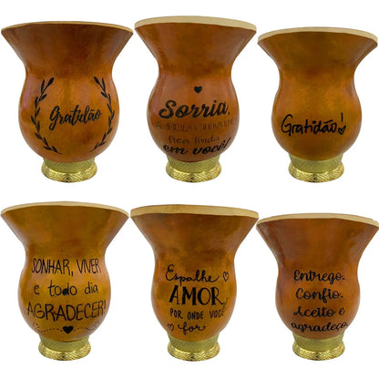 Cuia Personalizada para Chimarrão - Porongo com Gravação