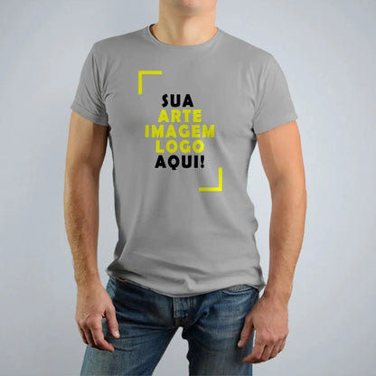 Camiseta Personalizada - 100% Algodão Premium - Masculina e Feminina