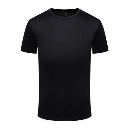 Men's Quick-Drying Short-Sleeved Gym Running Moisture-Wicking Round Neck T-Shirt Custom Printed/Embroidered With Logo Pattern
