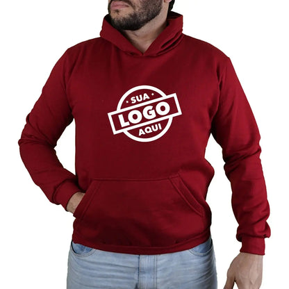 Moletom Masculino com Capuz Personalizável - Estampa Exclusiva