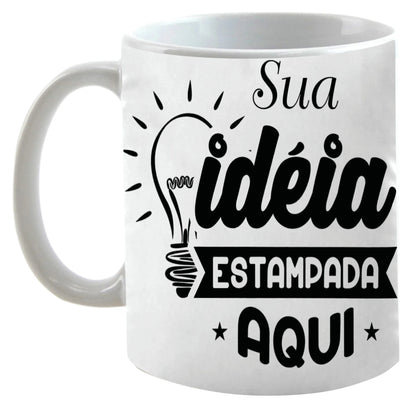 Caneca Personalizada de Porcelana - Crie do Seu Jeito