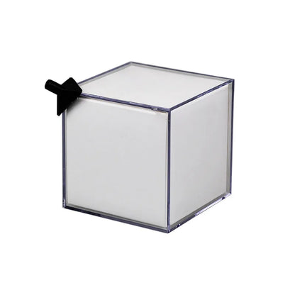 Cubo de Acrílico Giratório para Fotos - Grande Moldura Personalizável com Sua Própria Foto, Cubo de Cristal