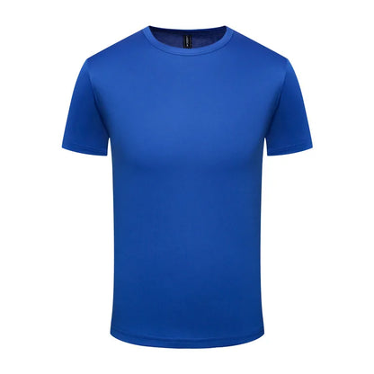 Men's Quick-Drying Short-Sleeved Gym Running Moisture-Wicking Round Neck T-Shirt Custom Printed/Embroidered With Logo Pattern