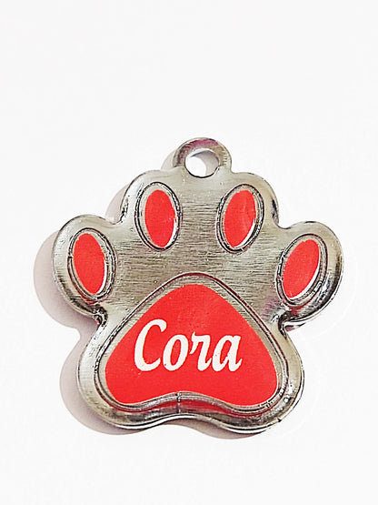 Placa de Identificação Personalizada com Nome do Pet e Telefone - Medalha para Coleira