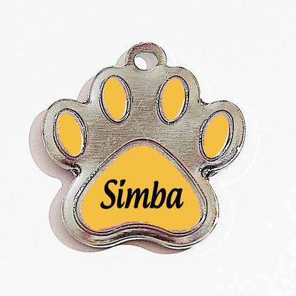Placa de Identificação Personalizada com Nome do Pet e Telefone - Medalha para Coleira