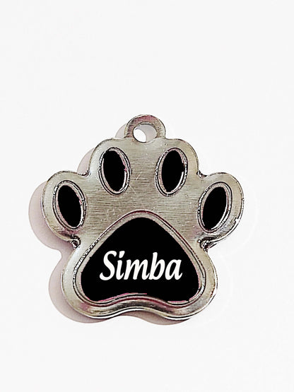 Placa de Identificação Personalizada com Nome do Pet e Telefone - Medalha para Coleira