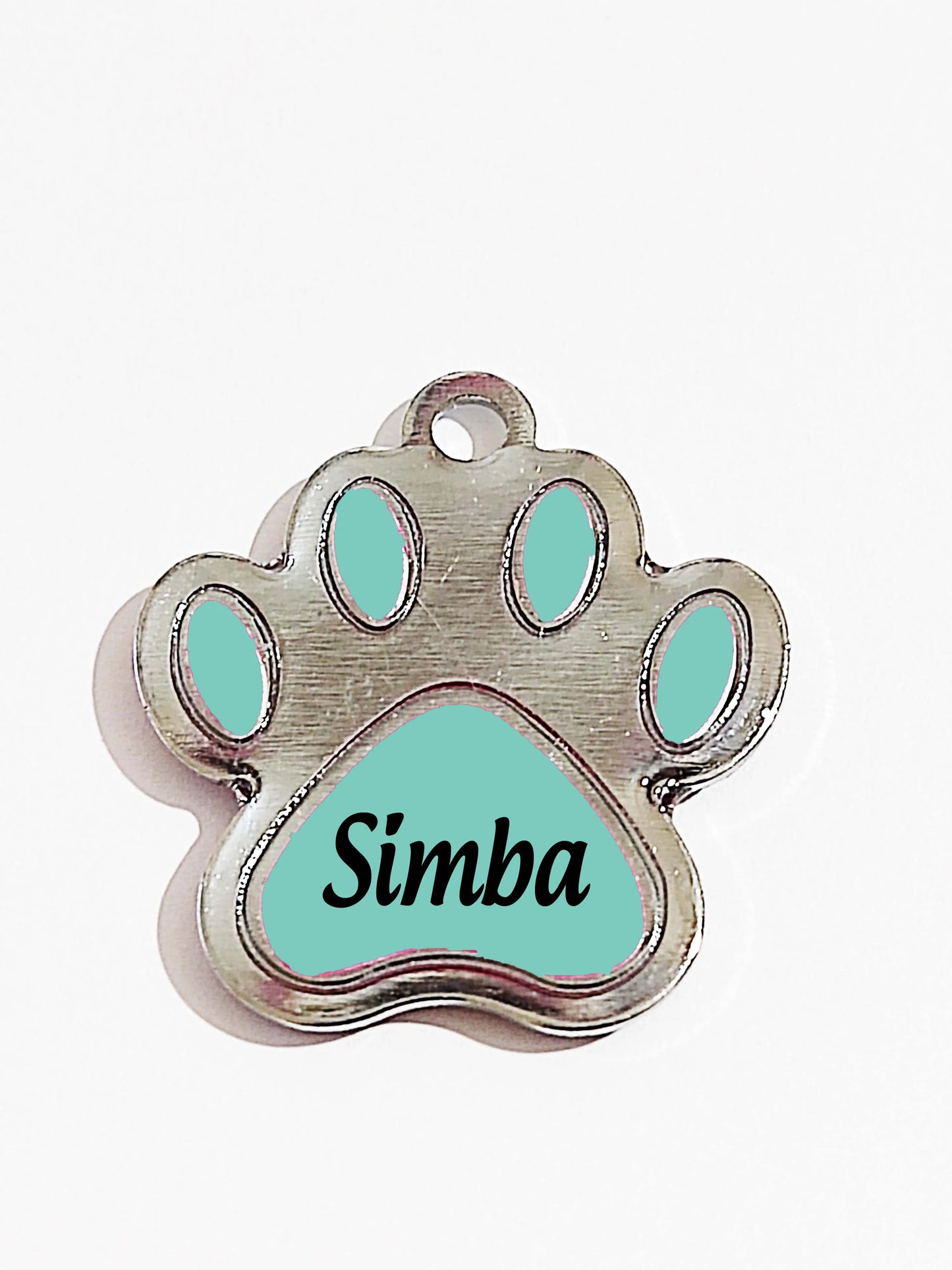 Placa de Identificação Personalizada com Nome do Pet e Telefone - Medalha para Coleira