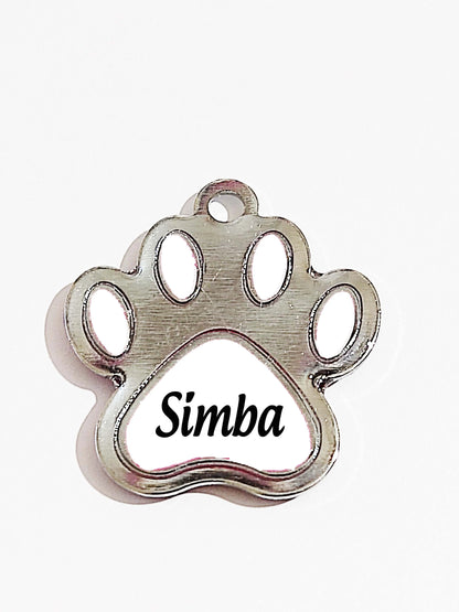 Placa de Identificação Personalizada com Nome do Pet e Telefone - Medalha para Coleira